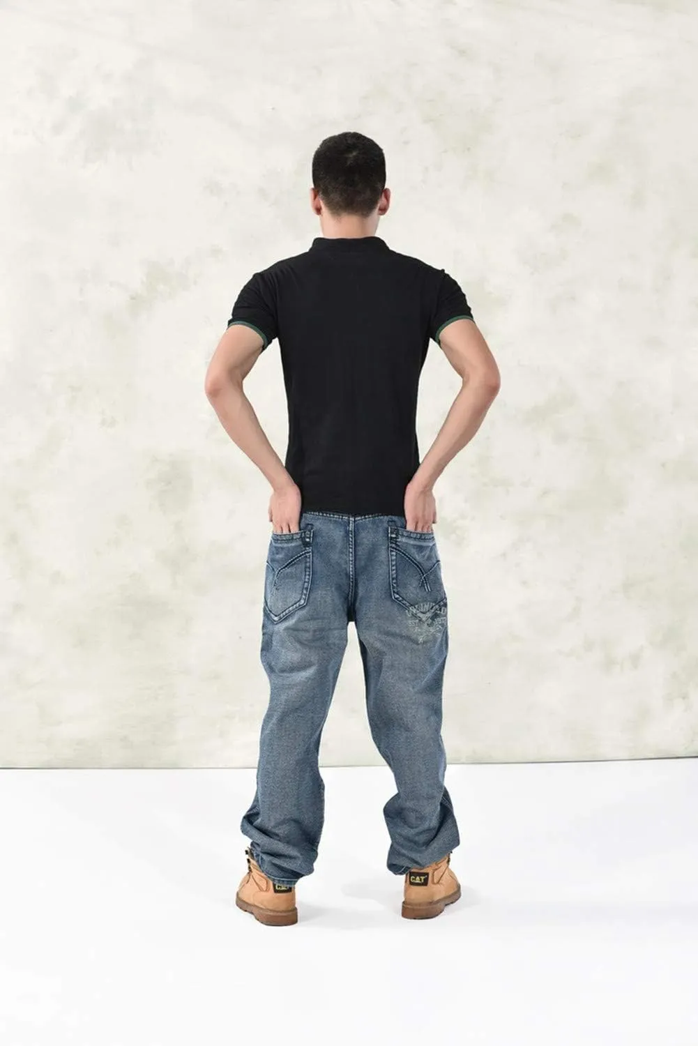 LUOBANIU Men's Baggy Jeans Hip Hop Loose fit 90s Vintage Cargo Fashion Dance Skater Skateboard Pants
