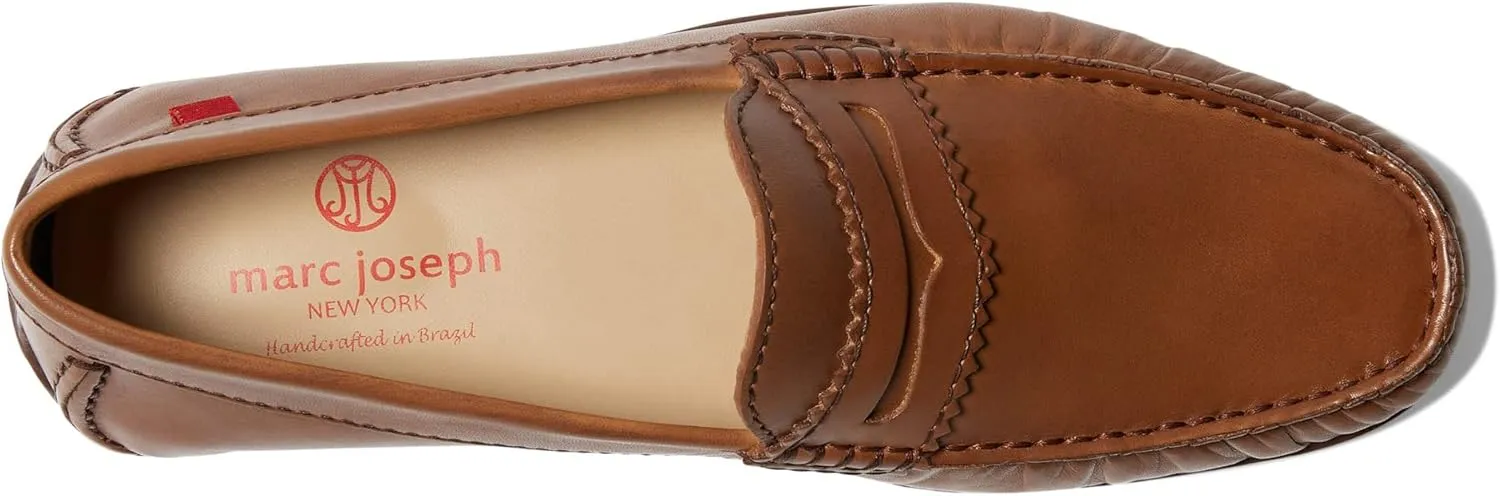 MARC JOSEPH NEW YORK Men's Leather Made in Brazil Union Street 2.0 Penny Driving Loafer