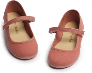 Mary Jane Shoes for Girls – Classic & Comfortable Dress Shoes for Toddlers & Kids – Perfect Flats for School, Play, and Special Occasions (Canvas)