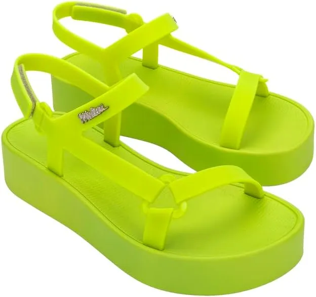 Melissa Sun Downtown Platform Sandals - Fashion Sandals for Women - Versatile Summer Sandals - Beach to Dinner Style - Bubblegum Scented Sole