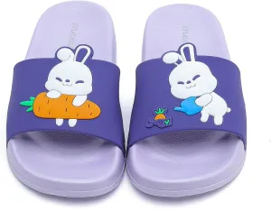 MEMON Toddler Little Kids Dinosaur Beach/Pool/Shower Slides/Anti-Skid Home Bath Slippers/Cute Summer Outdoor Shoes for Girls and Boys