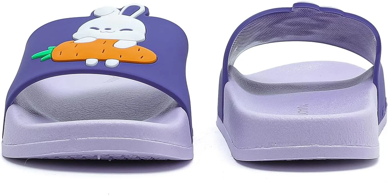 MEMON Toddler Little Kids Dinosaur Beach/Pool/Shower Slides/Anti-Skid Home Bath Slippers/Cute Summer Outdoor Shoes for Girls and Boys