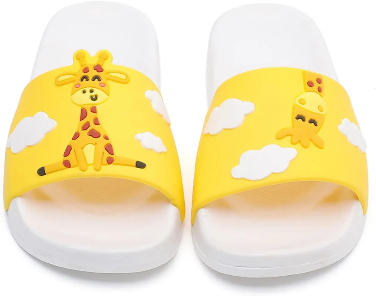 MEMON Toddler Little Kids Dinosaur Beach/Pool/Shower Slides/Anti-Skid Home Bath Slippers/Cute Summer Outdoor Shoes for Girls and Boys