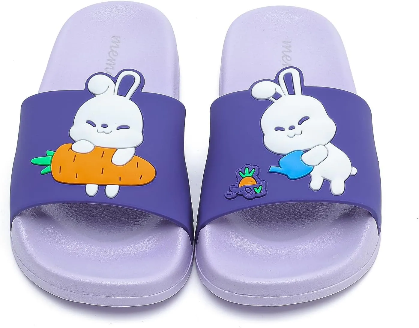 MEMON Toddler Little Kids Dinosaur Beach/Pool/Shower Slides/Anti-Skid Home Bath Slippers/Cute Summer Outdoor Shoes for Girls and Boys