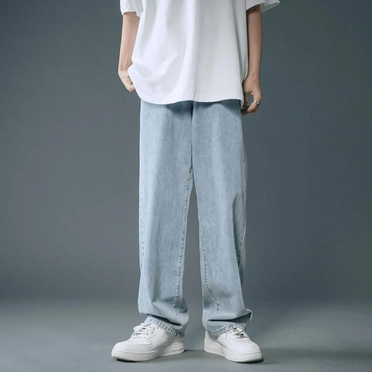 Men Baggy Jeans Y2k Vintage Skater Jeans Oversized Skateboard Denim Pants Wide Leg Jnco Jeans Streetwear