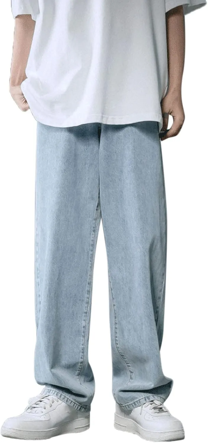 Men Baggy Jeans Y2k Vintage Skater Jeans Oversized Skateboard Denim Pants Wide Leg Jnco Jeans Streetwear