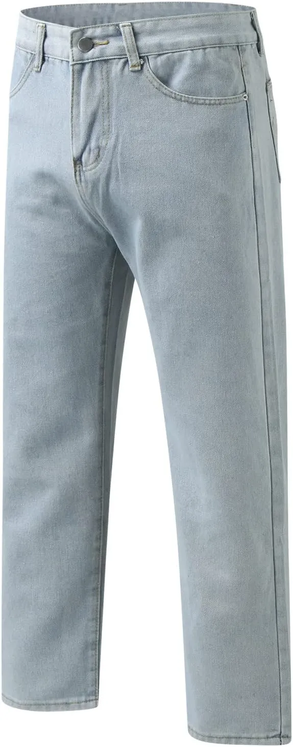 Men Baggy Jeans Y2k Vintage Skater Jeans Oversized Skateboard Denim Pants Wide Leg Jnco Jeans Streetwear