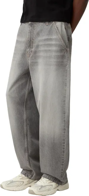 Men Grunge Jeans Vintage Baggy Wide Leg Hip Hop Skater Denim Pants Fashion Casual Loose Fit Trousers Streetwear