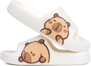 Men's and Women's Capybara Slides,Cute Capybara Slippers for Indoor Outdoor,Non Slip Quick Drying Shower Shoes,Comfort Cloud Slides Sandals