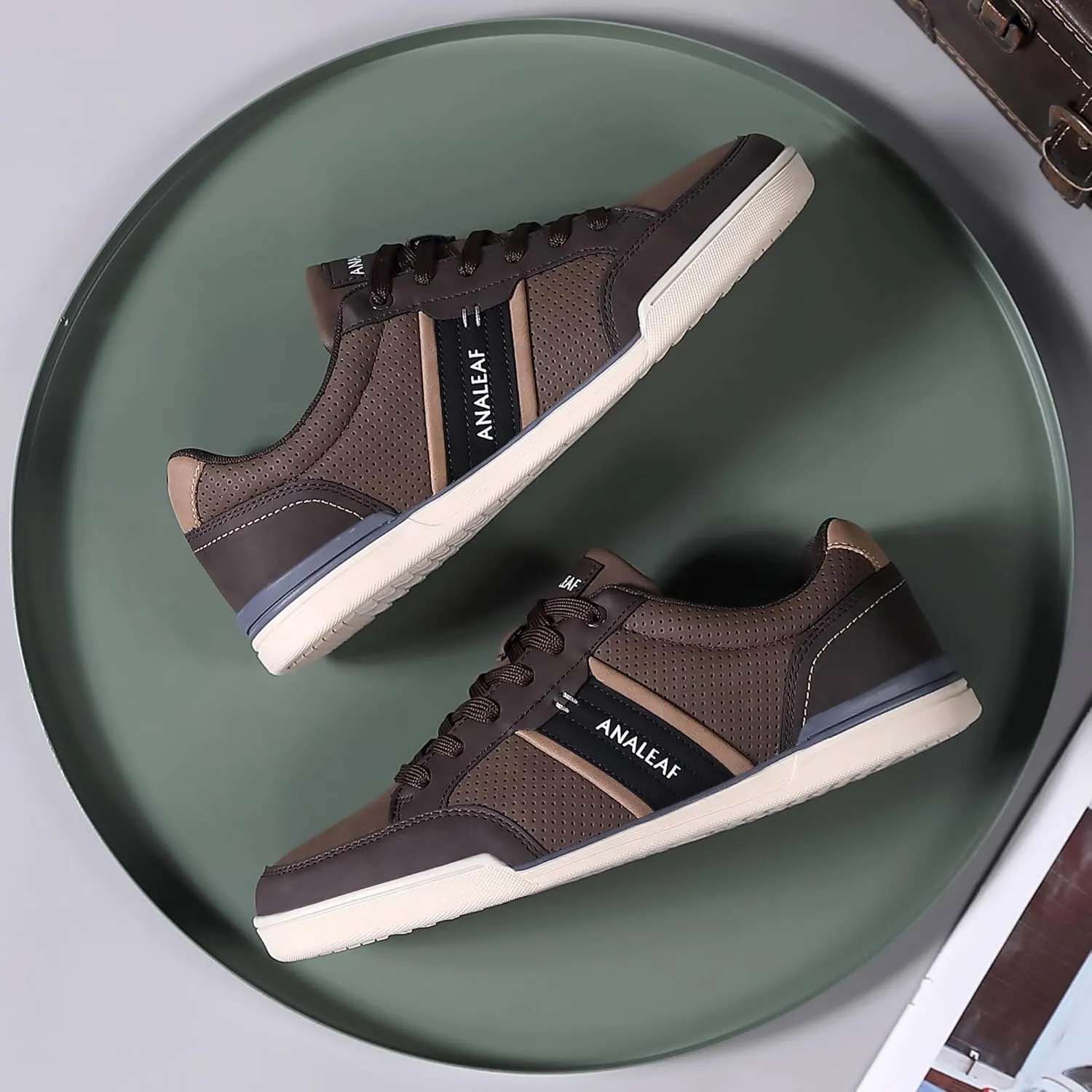 Mens Casual Shoes Classic Fashion Sneakers Lace-up Walking Shoes