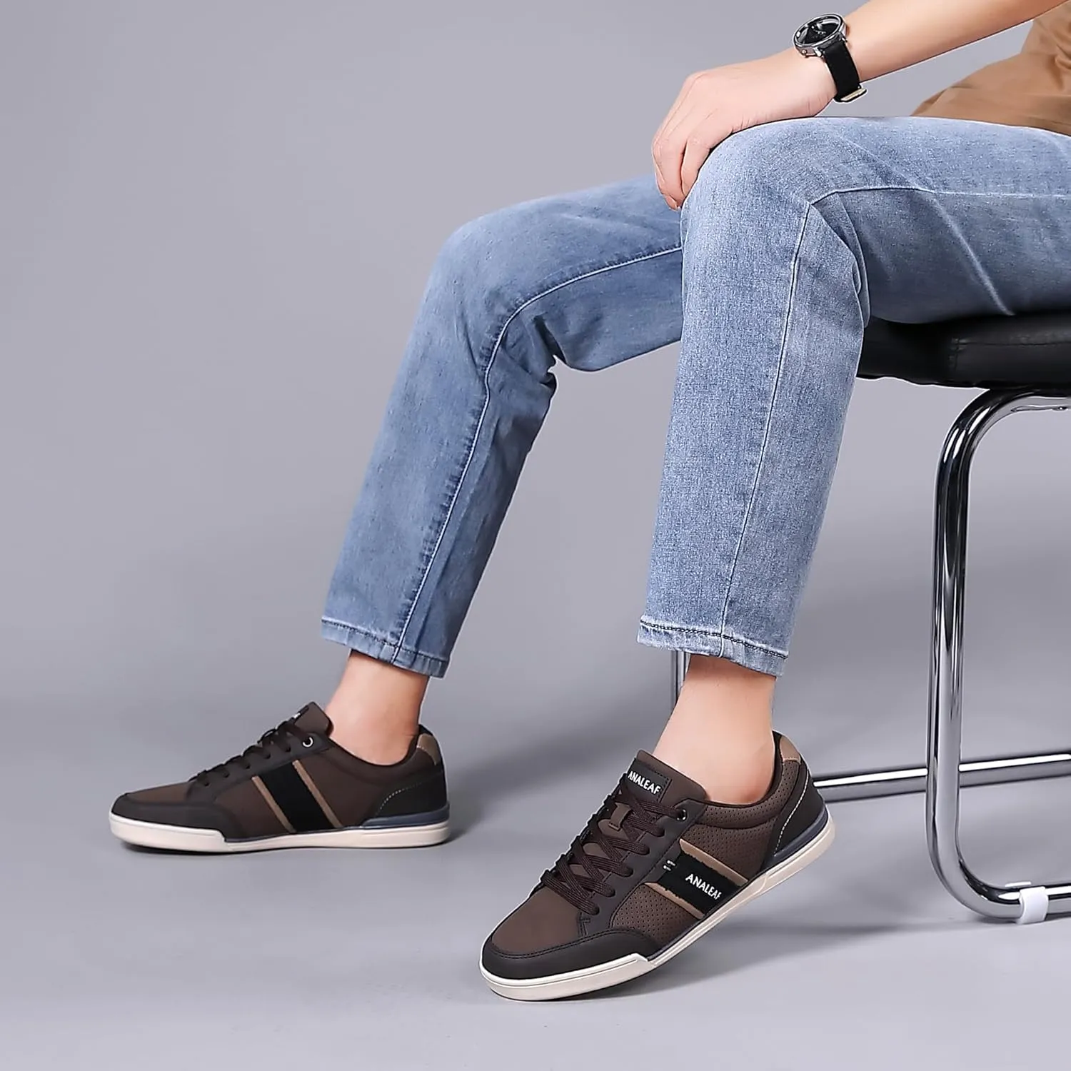 Mens Casual Shoes Classic Fashion Sneakers Lace-up Walking Shoes