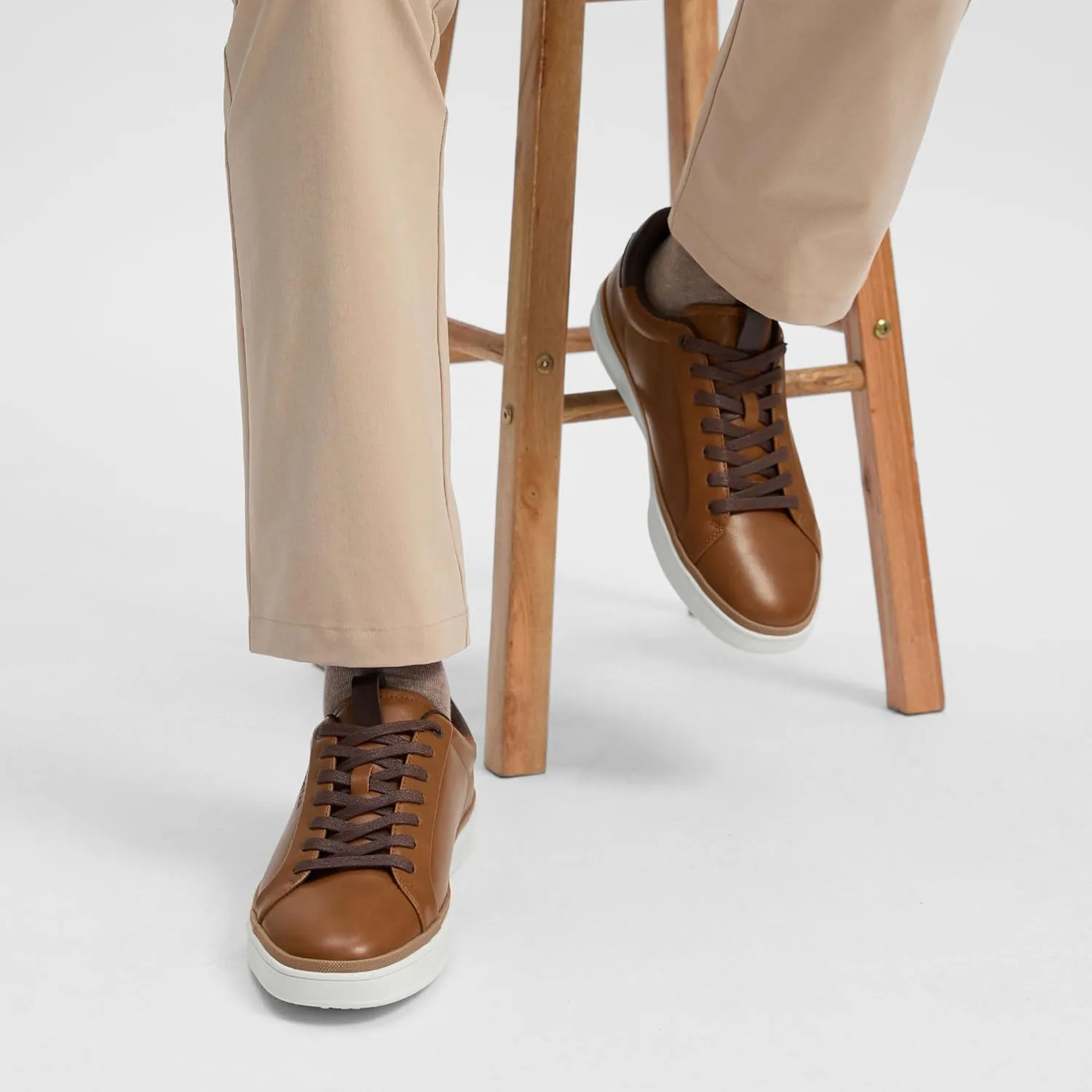 Mens Casual Shoes Comfortable Dress Sneakers Classic Lace-up Shoe Lightweight