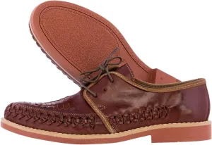 Men's Chedron Authentic Mexican Laced Huaraches Lace Up Sandals Closed Toe