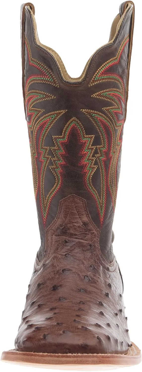 Men`s Kango Tobac Full Quill Ostrich Vamp 11In Tuscany Meil Top