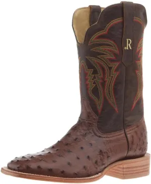 Men`s Kango Tobac Full Quill Ostrich Vamp 11In Tuscany Meil Top