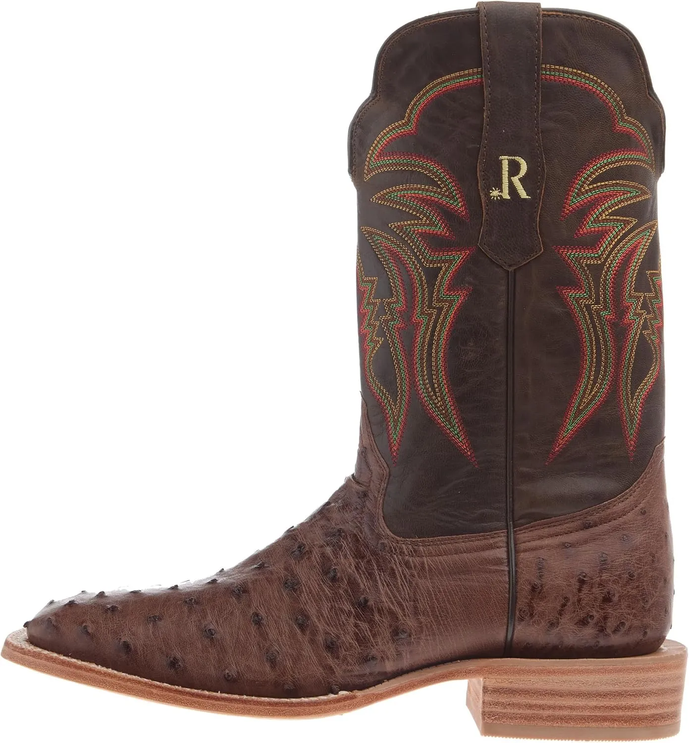 Men`s Kango Tobac Full Quill Ostrich Vamp 11In Tuscany Meil Top