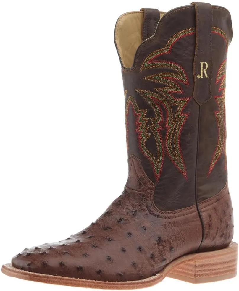 Men`s Kango Tobac Full Quill Ostrich Vamp 11In Tuscany Meil Top