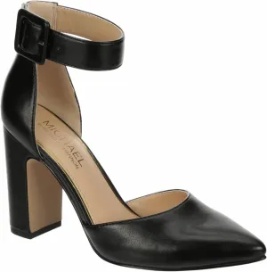 Michael By Michael Shannon Rosalie - Women's Closed Pointed Toe Block High Heel Ankle Strap Dress Sandals