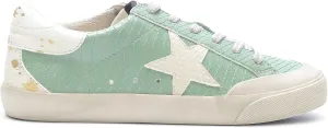 Mi.iM Sadie Rubber Sole Lace-up Leather Star Sneakers