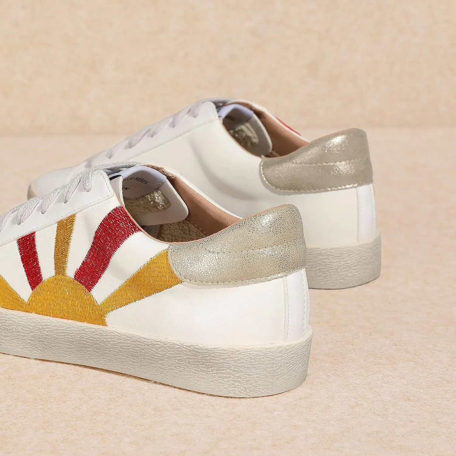 Mi.iM Sunny Rubber Sole Lace-up Vintage Sneakers