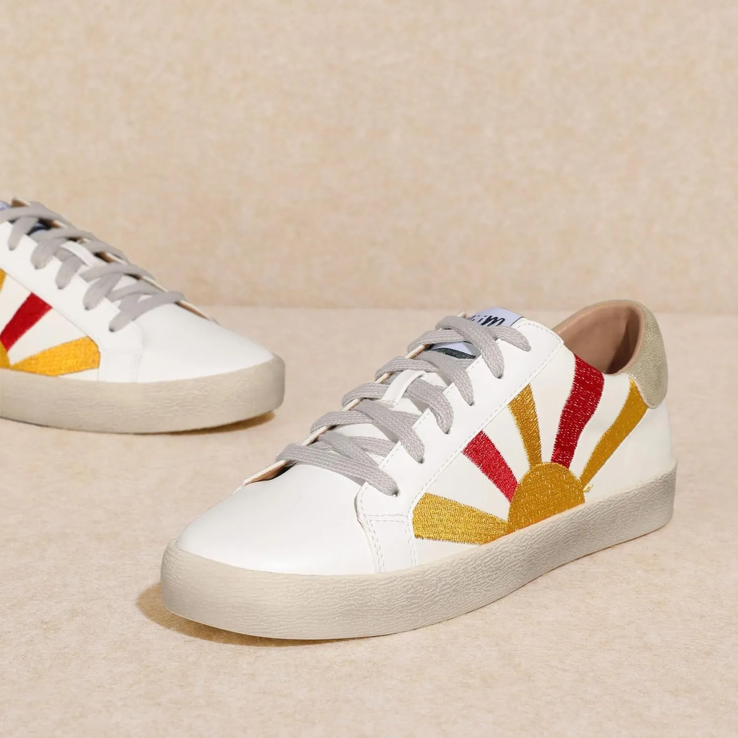 Mi.iM Sunny Rubber Sole Lace-up Vintage Sneakers