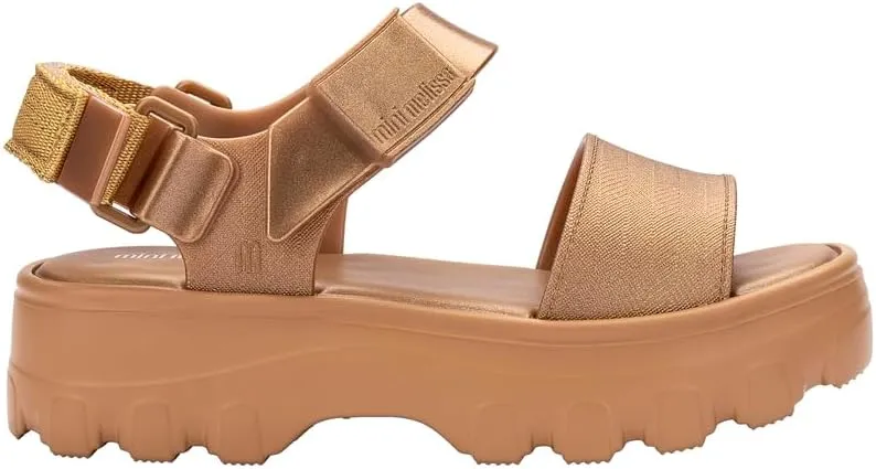 mini melissa Kick Off Platform Sandals for Kids - Chunky Platform Jelly Sandals for Girls, Kids Summer Shoes, Girls Sandals
