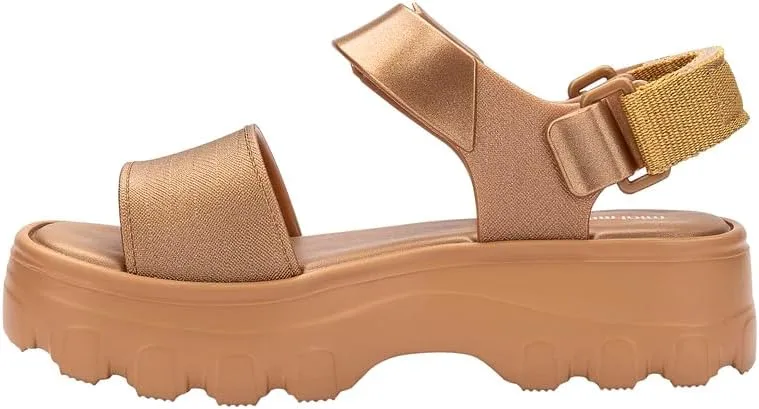 mini melissa Kick Off Platform Sandals for Kids - Chunky Platform Jelly Sandals for Girls, Kids Summer Shoes, Girls Sandals