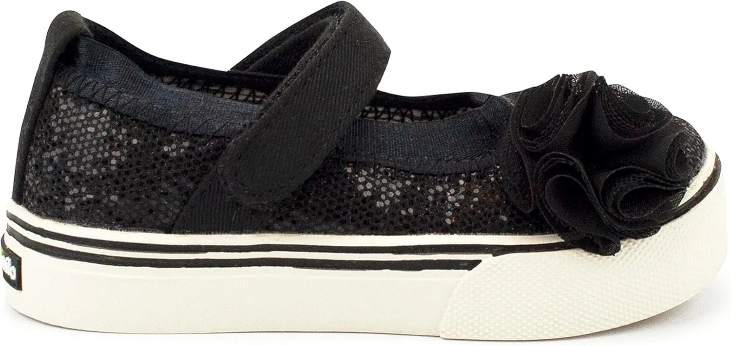 MORGAN & MILO Dazzle Mary Jane Shoes for Toddlers and Girls, Size 6 to 13