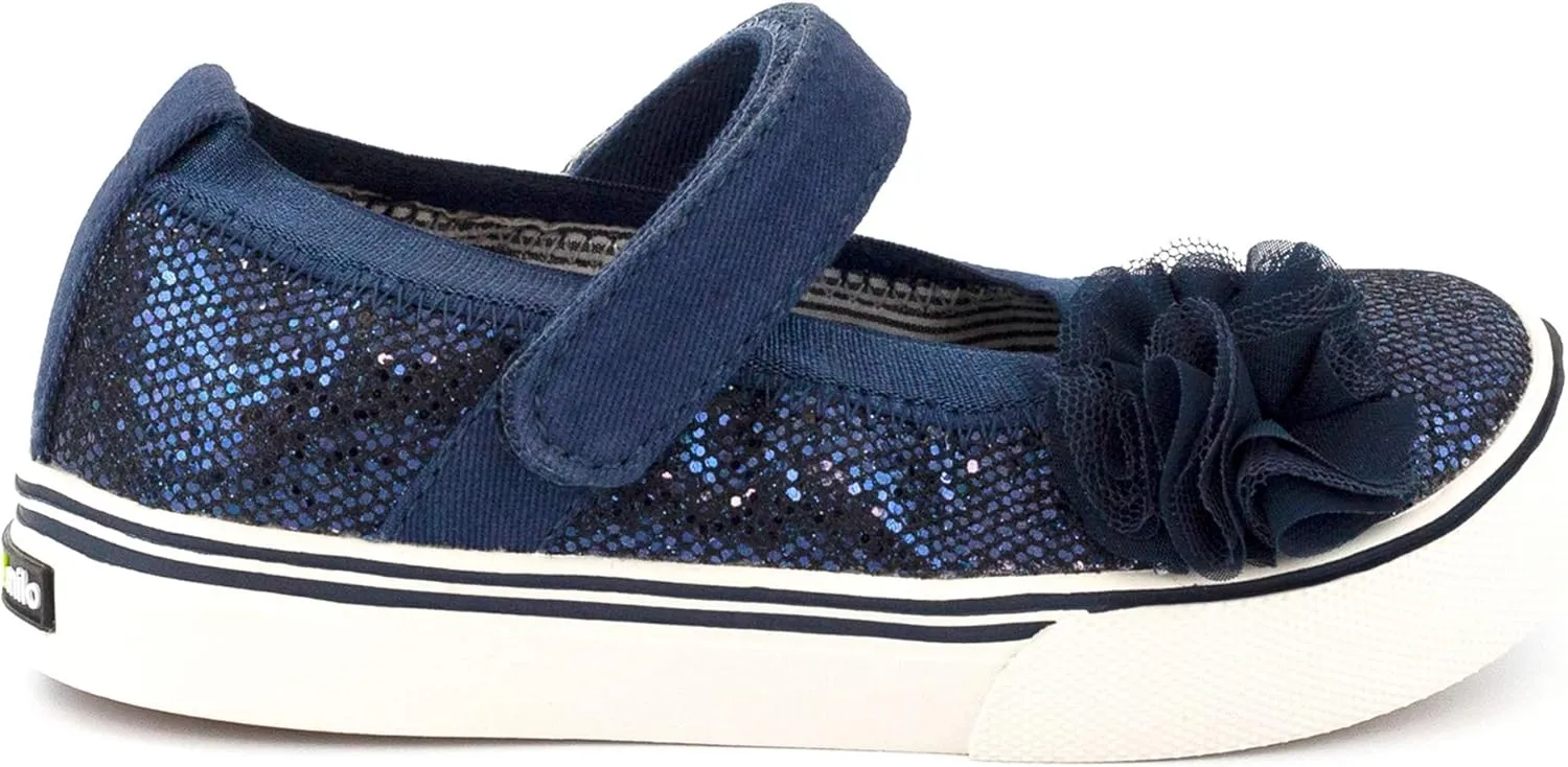 MORGAN & MILO Dazzle Mary Jane Shoes for Toddlers and Girls, Size 6 to 13