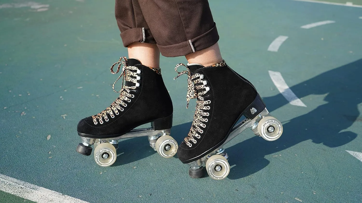 Moxi Panther Roller Skates - Fun and Fashionable Womens Roller Skates | Black Suede