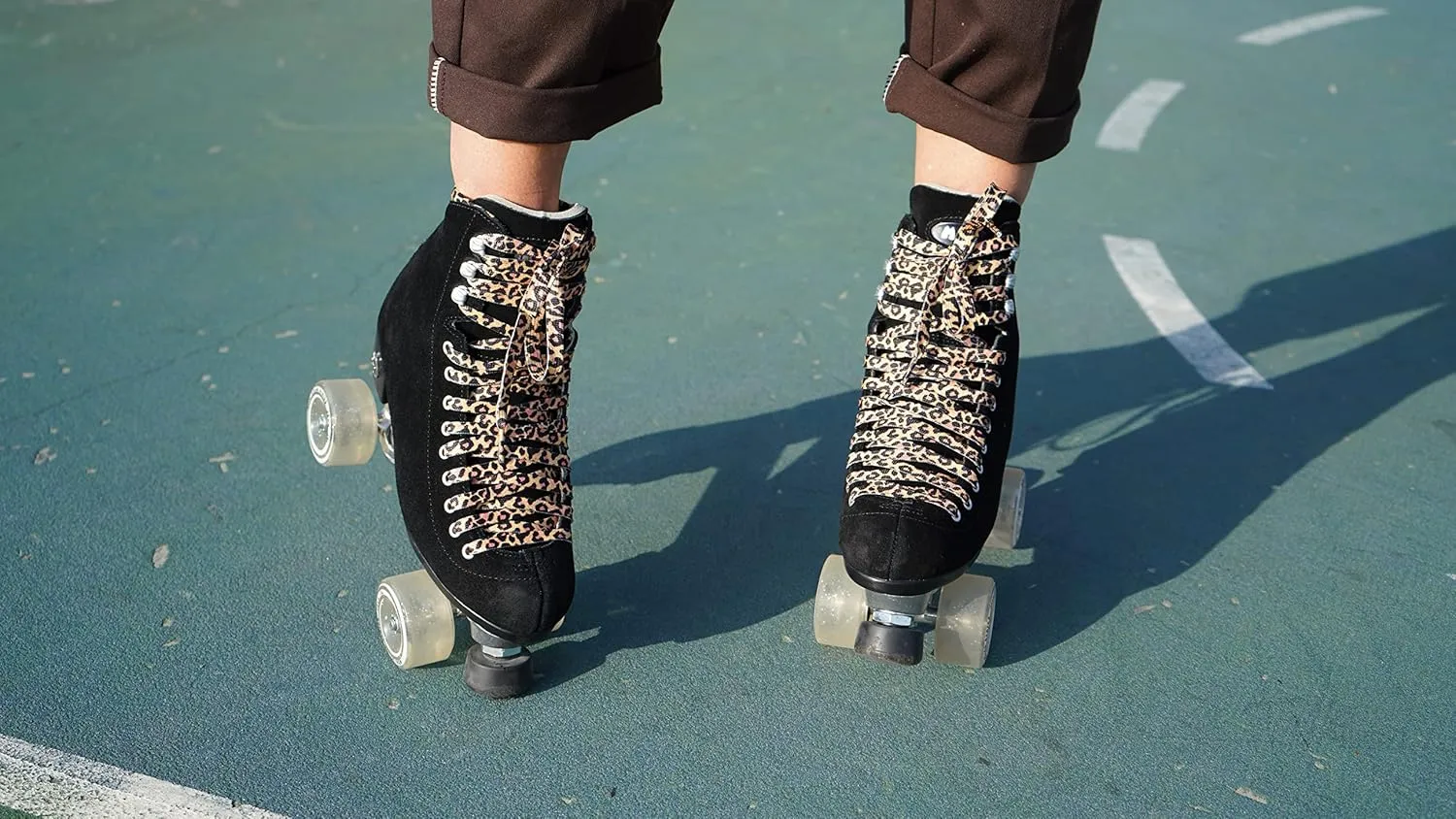Moxi Panther Roller Skates - Fun and Fashionable Womens Roller Skates | Black Suede