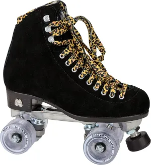 Moxi Panther Roller Skates - Fun and Fashionable Womens Roller Skates | Black Suede