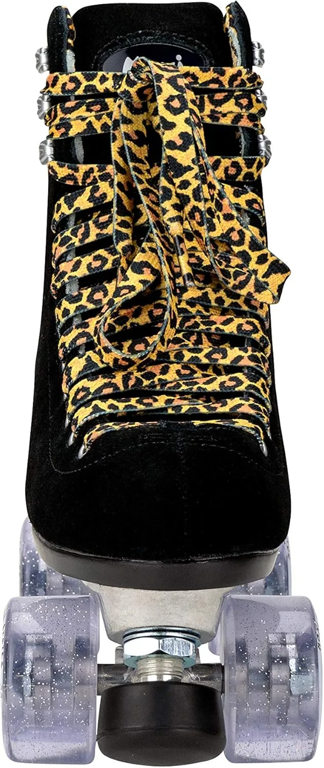 Moxi Panther Roller Skates - Fun and Fashionable Womens Roller Skates | Black Suede