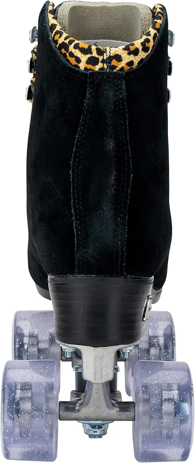 Moxi Panther Roller Skates - Fun and Fashionable Womens Roller Skates | Black Suede