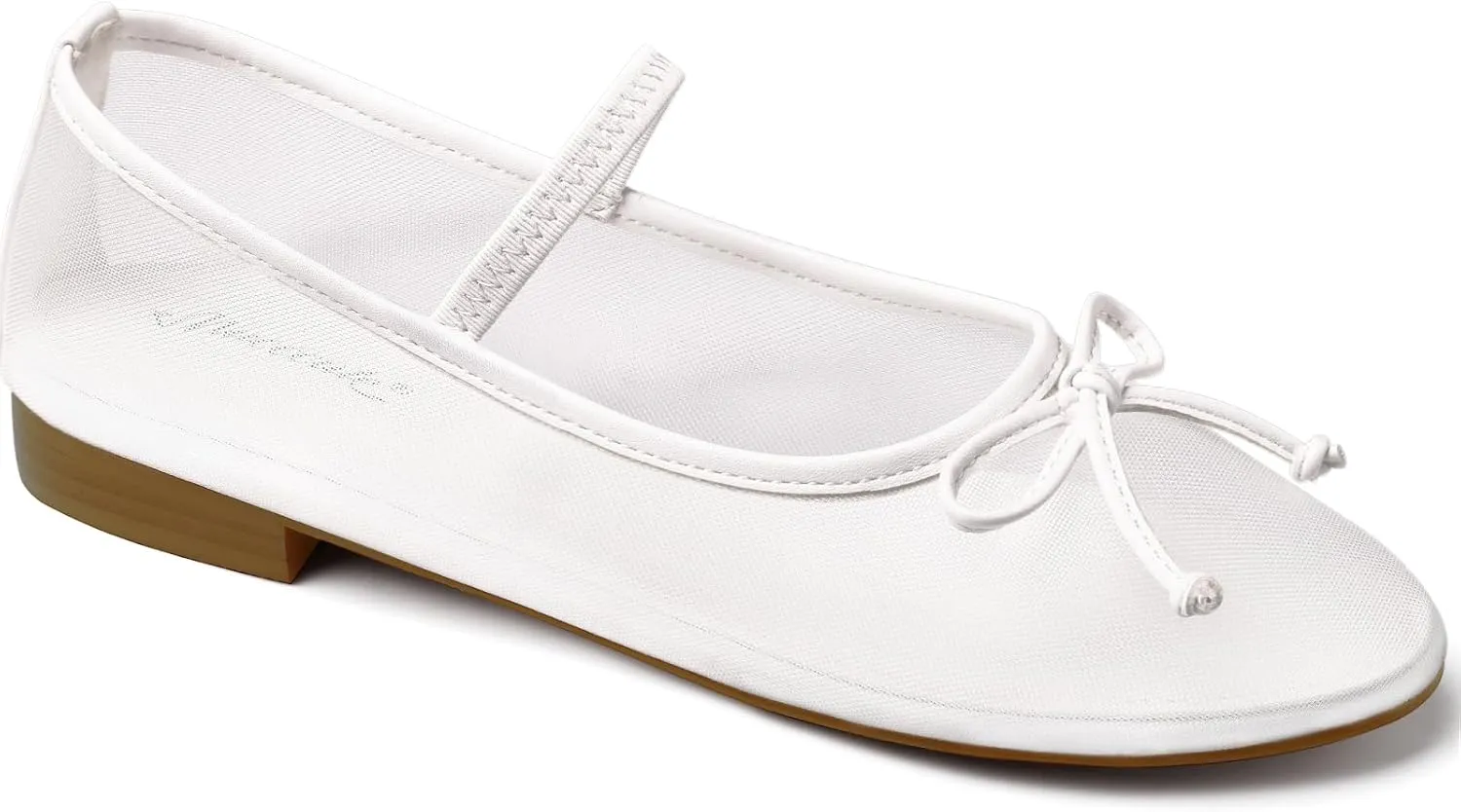 MUCCCUTE Women's Mesh Ballet Flats, Round Toe Ballerina Flats Shoes Casual Dress Mary Jane Flats