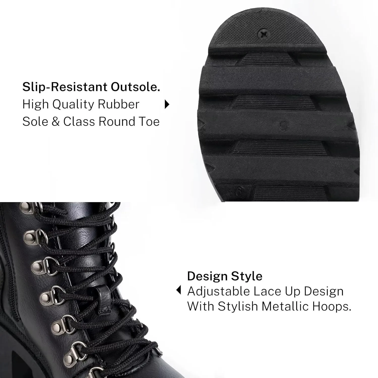 MUSSHOE Women's Winter Platform Snow Boots & Booties - Non Slip, Comfortable, Hunter Rain & Combat Boots for Women