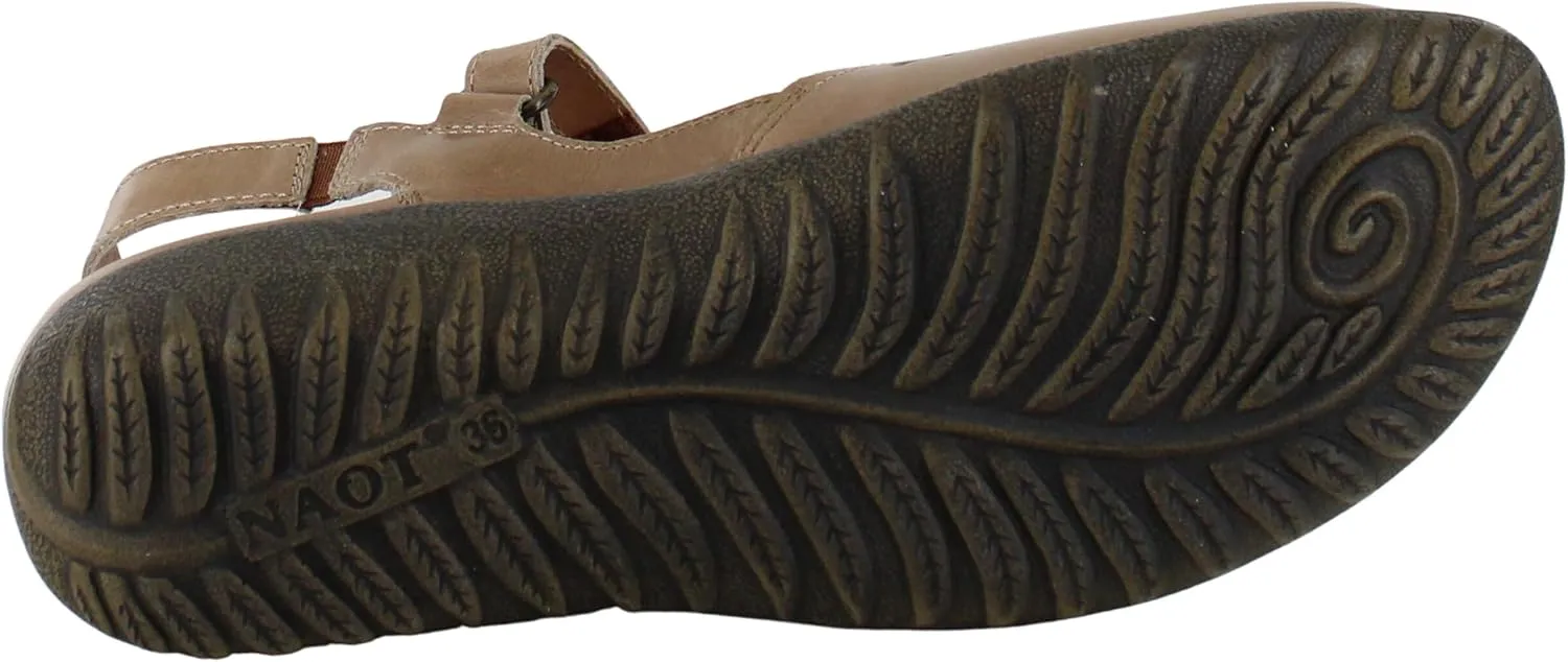 NAOT Footwear Women's Arataki Closed Toe Slingback with Cork Footbed and Arch Comfort and Support – Slip Resistant - Lightweight and Perfect for Travel- Removable Footbed