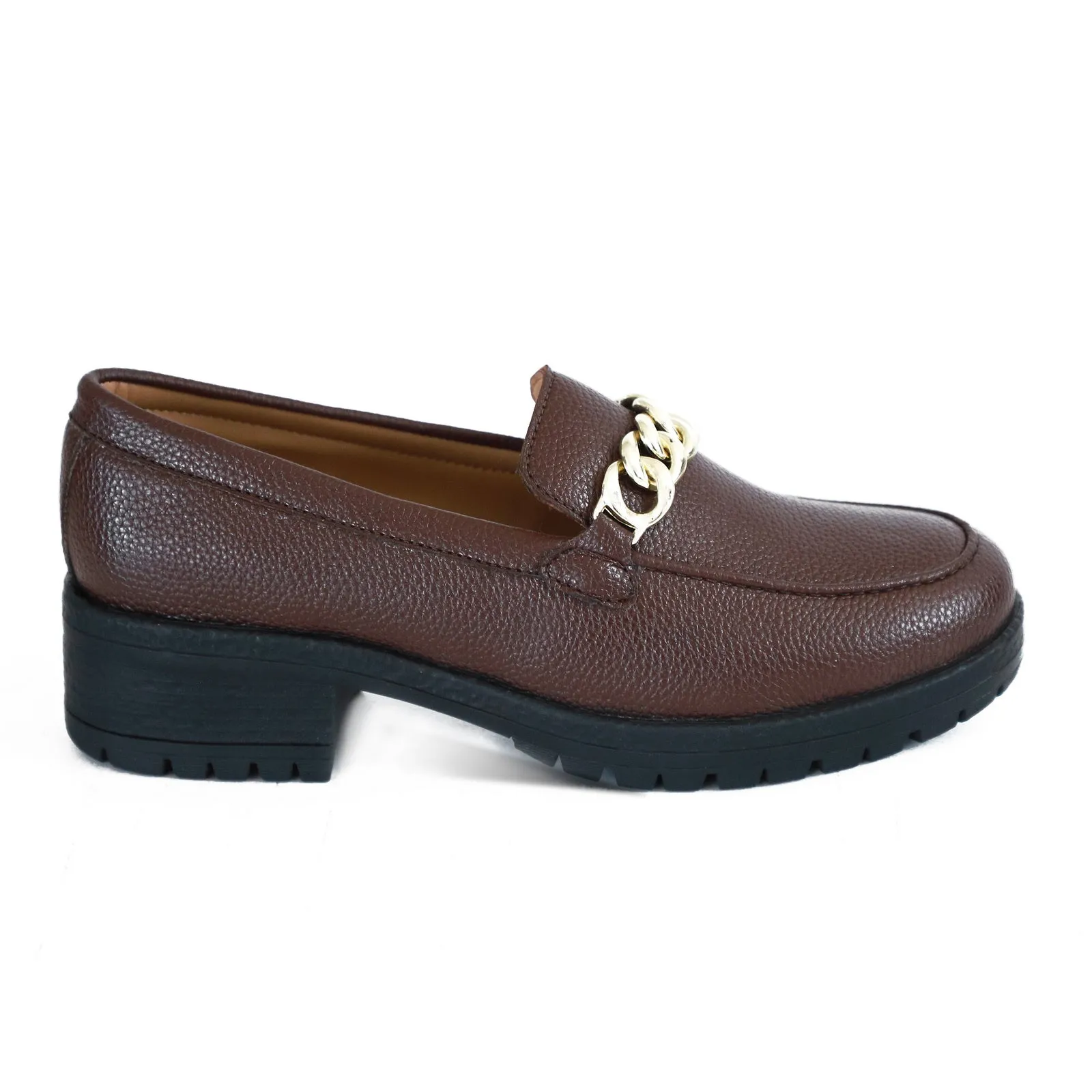 NICHE Women Brawny Buckle Loafers (Brown)