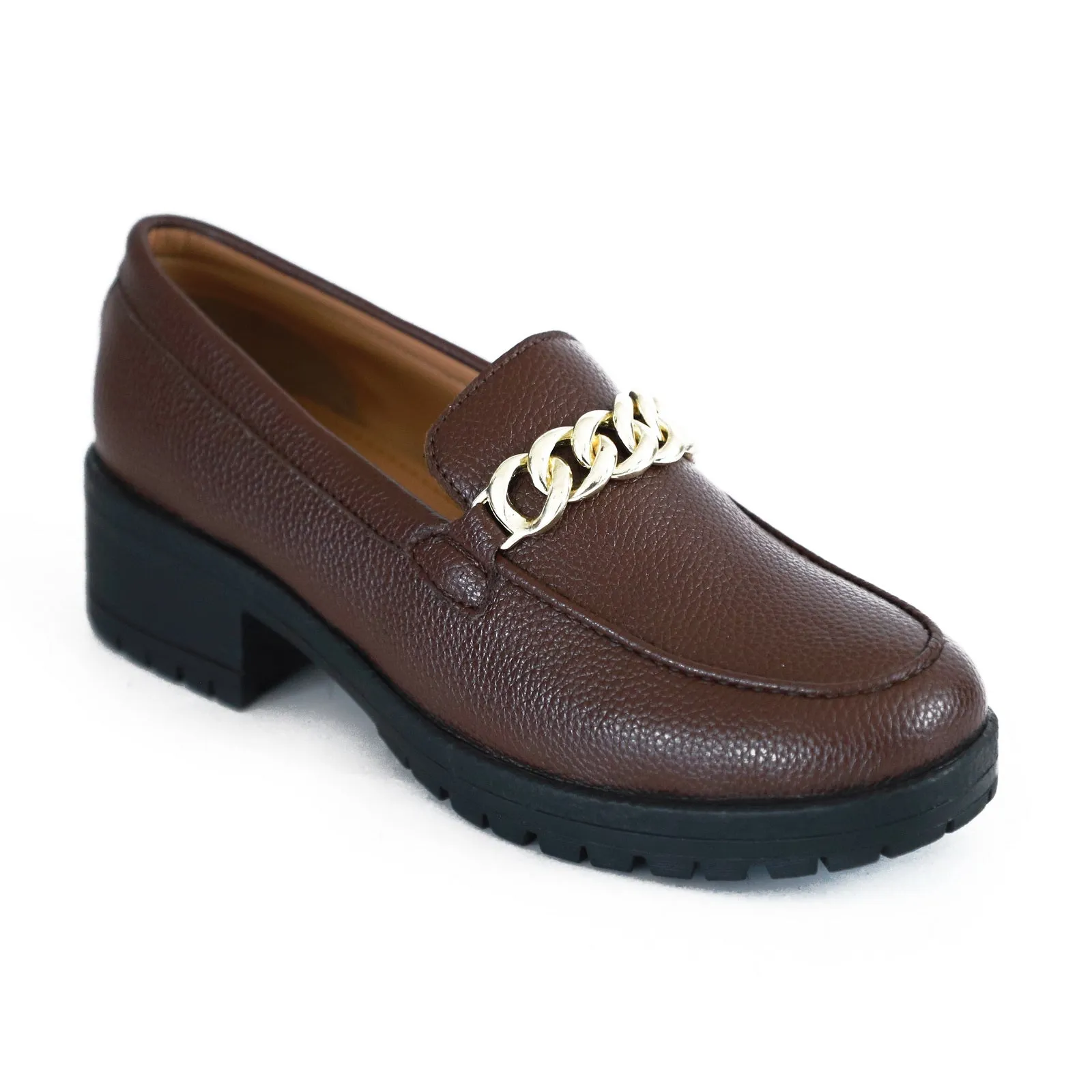 NICHE Women Brawny Buckle Loafers (Brown)