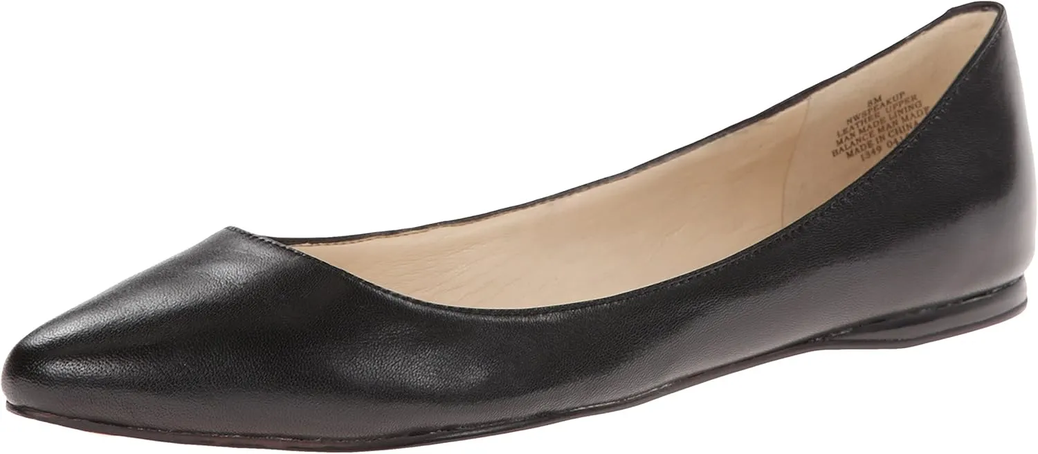 Nine West Women's Speakup Ballet Flat, Black, 7.5