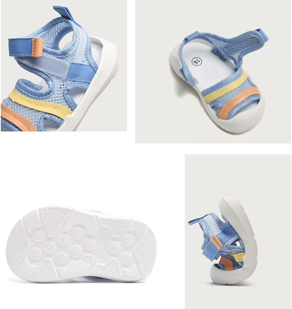OAISNIT Baby Boys Girls Sports Sandals Lightweight Anti-Slip Rubber Sole Beach Aquatic Water Shoes Summer Toddler First Walking Shoe