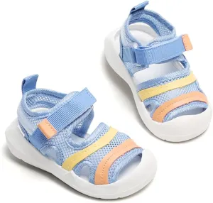 OAISNIT Baby Boys Girls Sports Sandals Lightweight Anti-Slip Rubber Sole Beach Aquatic Water Shoes Summer Toddler First Walking Shoe