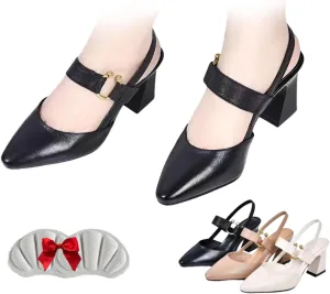 Orthopedic Sandals with Heels,Orthopedic High Heels for Women, Dressy Leather High Heels Orthopedic Shoes