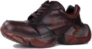 OSSTONE Vintage Moto Boots for Men Fashion lace-up Leather Retro Chukka Boots Casual Shoes OS-5008-S-5-Vintage-US-R