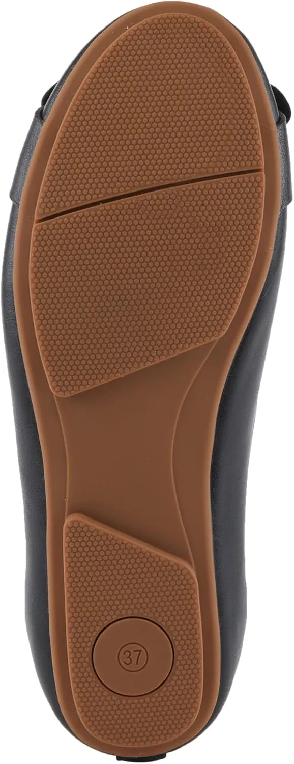 PATRIZIA Women's BALLAY Slip-On Ballet Flats with Delicate Bows, Scrunch Back, and Comfortable Fit