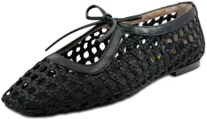 Pazzion Women Cute Bowtie Closed Square Toe Mary Jane Flats Slip On Cutout Ballet Flat Shoes for Walking Dancing Prom Size 4-16 US