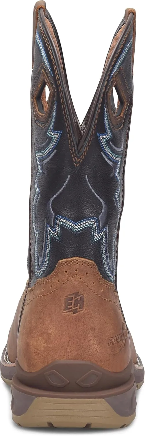 PHANTOM RIDER Men's Geddy 11” Waterproof Wide Square Composite Toe Roper Boots
