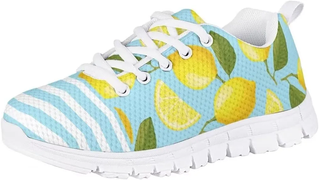 PinUp Angel Cute Sneakers for Girls Breathable Non-Slip Casual Kids Shoe for Back to School