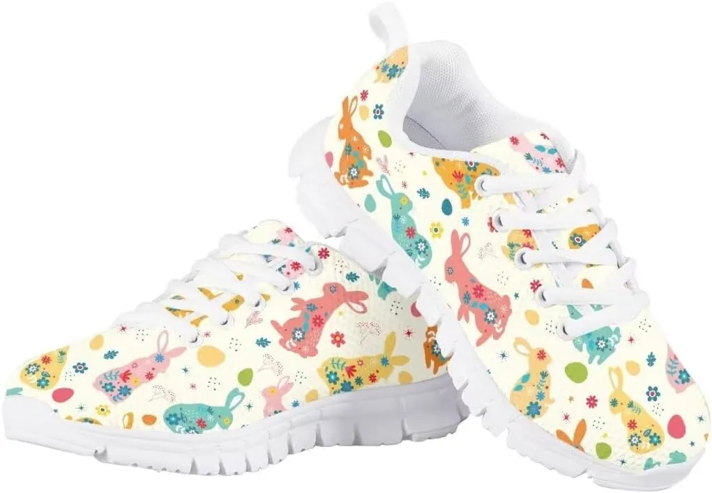Pinupub Boys Girls Sneakers Cute Graphic Print Sports Tennis Shoes Casual Lace Up Sneakers