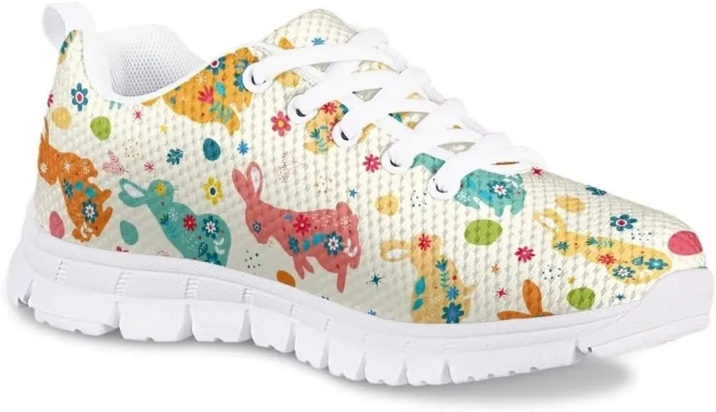 Pinupub Boys Girls Sneakers Cute Graphic Print Sports Tennis Shoes Casual Lace Up Sneakers